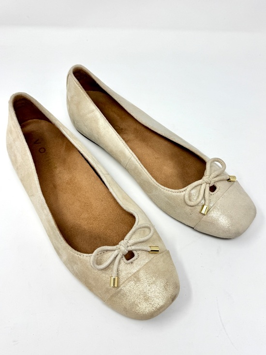 Vionic Shoes - Vionic Klara Ballet Flats – Gold Metallic Leather